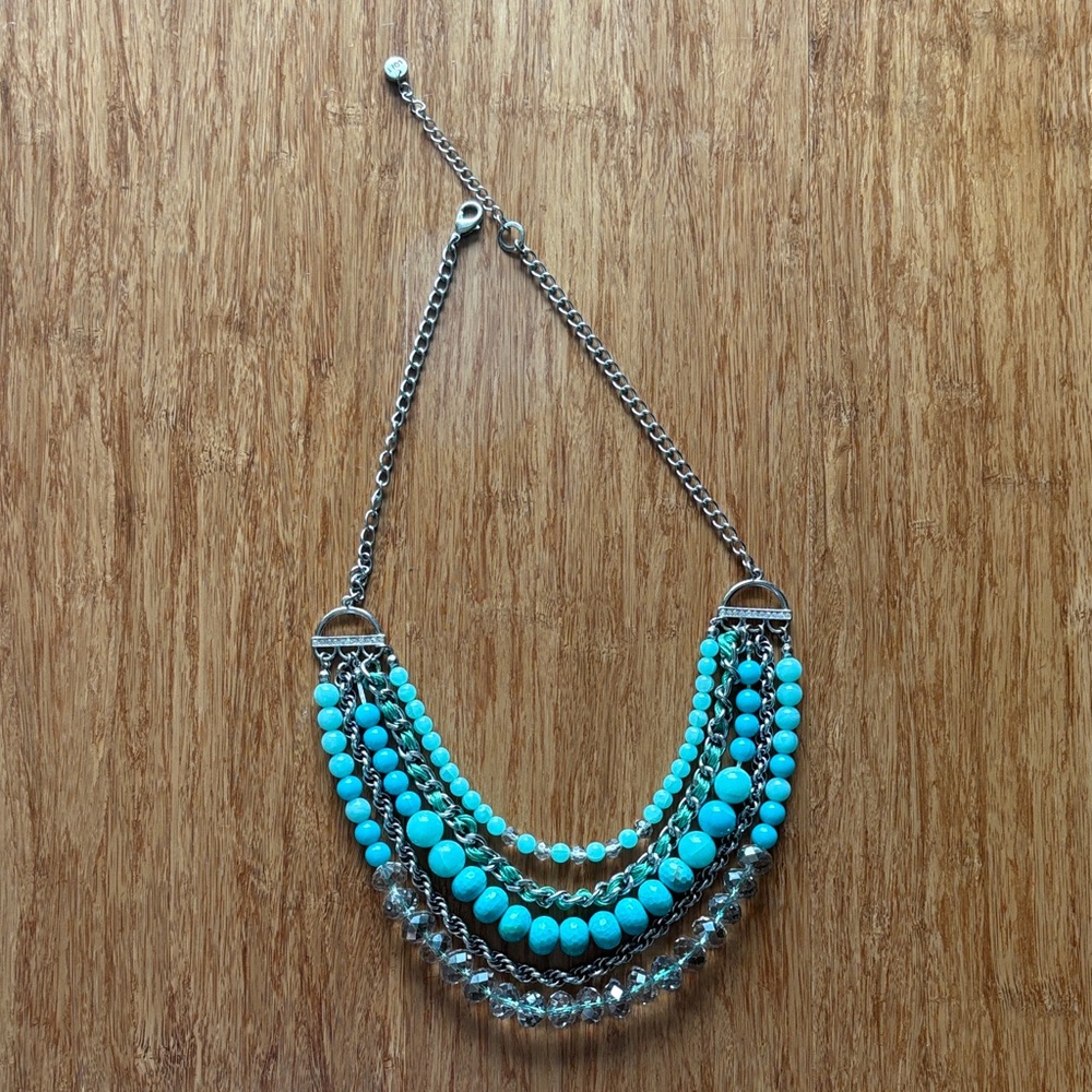 Jewelry BUNDLE! Two beaded necklaces and black and gold bracelet